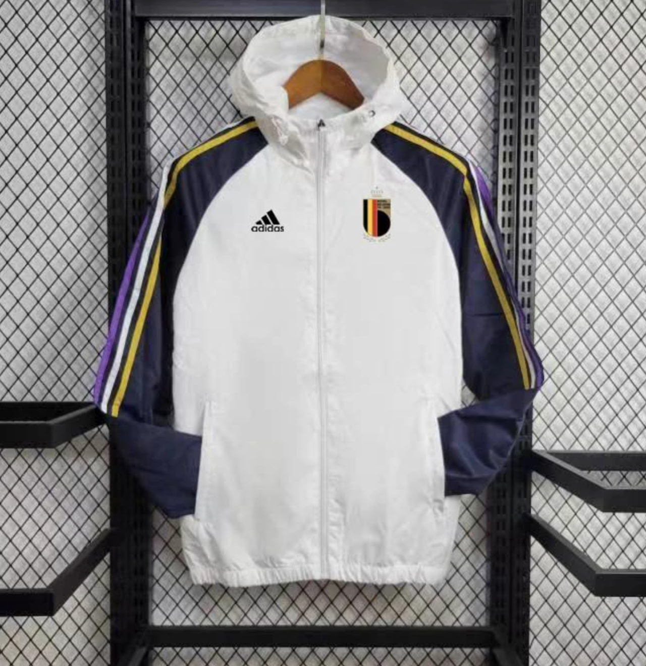 2024 Belgium White Windbreaker