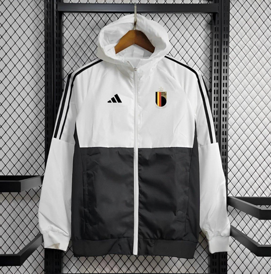 24/25 Belgium Black White Windbreaker