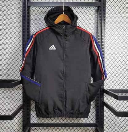 24/25 Adidas Black Windbreaker