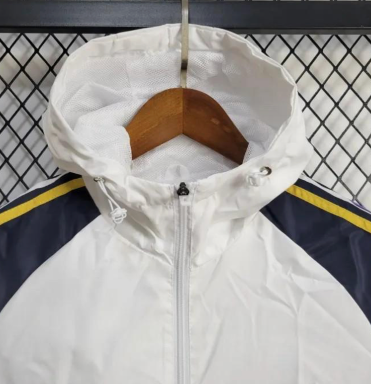 24/25 Adidas White Windbreaker