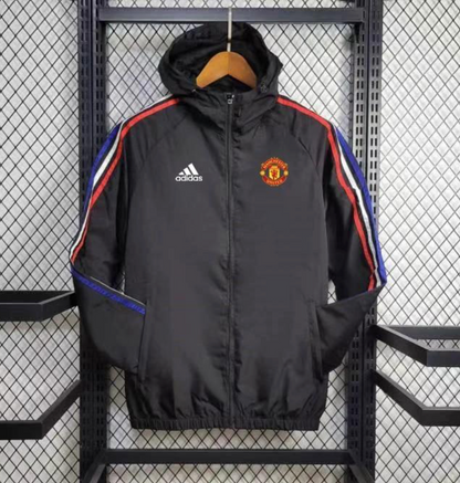 24/25 Manchester United Black Windbreaker