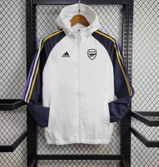 24/25 Arsenal White Windbreaker