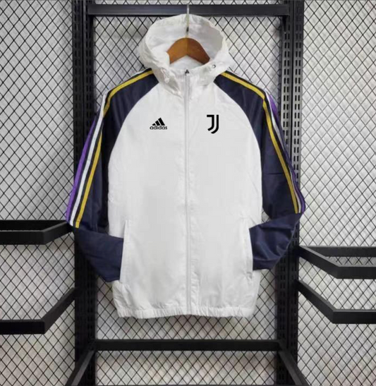 24/25 Juventus White Windbreaker