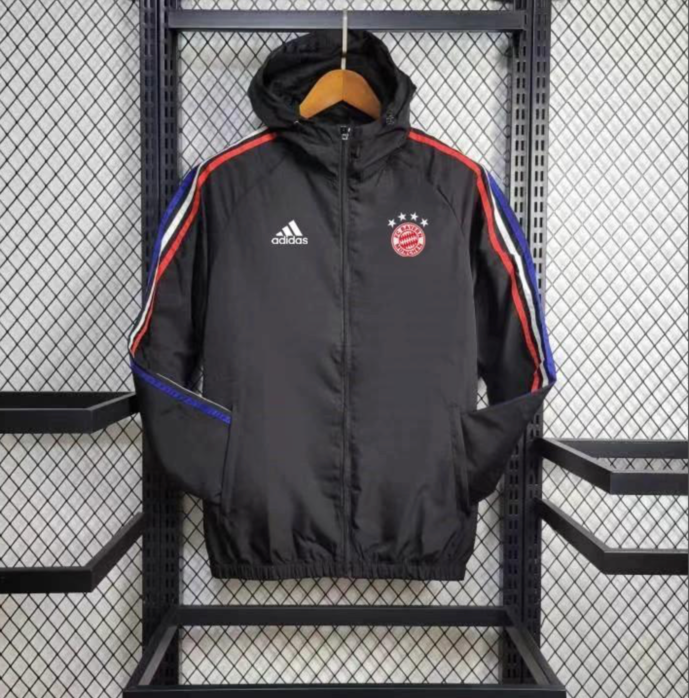 24/25 Bayern Munich Black Windbreaker