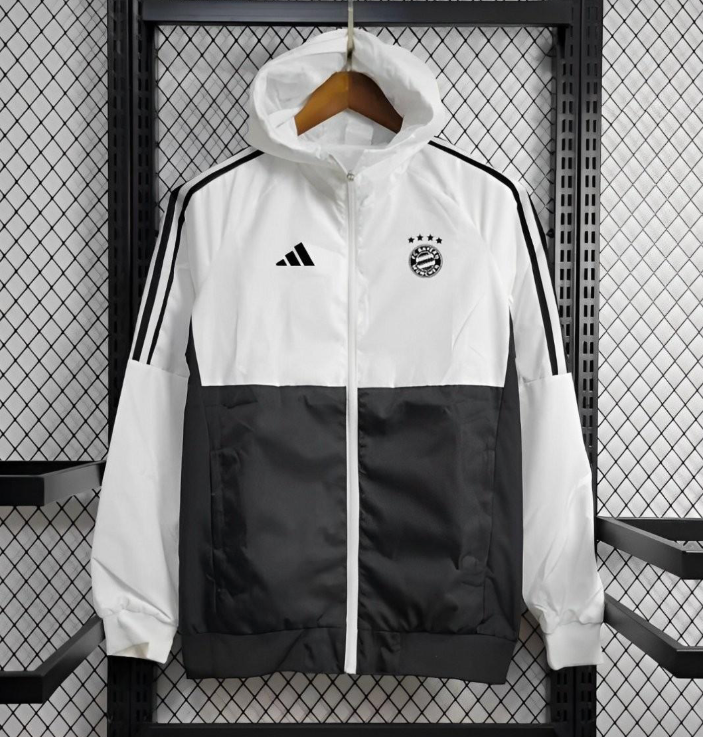 24/25 Bayern Munich Black White Windbreaker