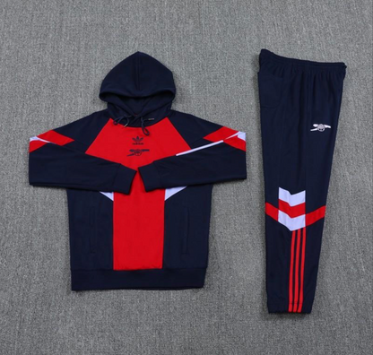 24/25 Arsenal Red/Navy Hoodie Jacke + Long Pants