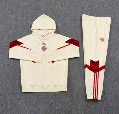 24/25 Bayern Munich Beige Hoodie Jacket + Long Pants