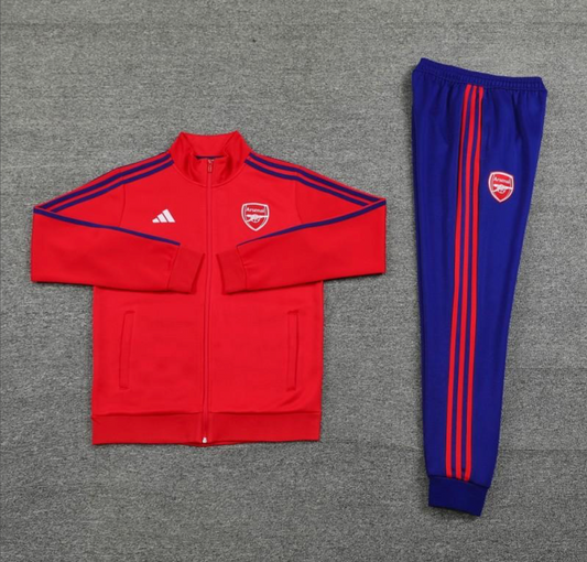 24/25 Arsenal Red Full Zipper Jacket + Long Pants