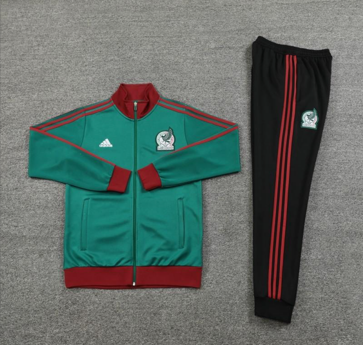 2024 Mexico Green Full Zipper Jacket + Long Pants