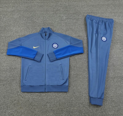 24/25 Inter Milan Blue Full Zipper Jacket + Long Pants