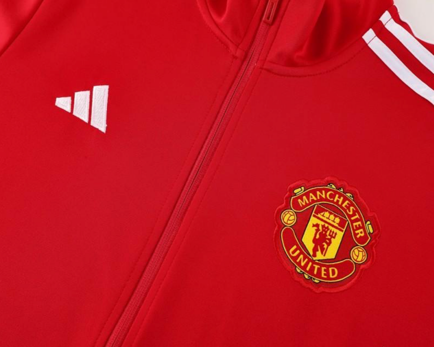 24/25 Manchester United Red Full Zipper Jacket + Long Pants