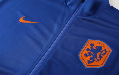 2024 Netherlands Blue Full Zipper Jacket + Long Pants