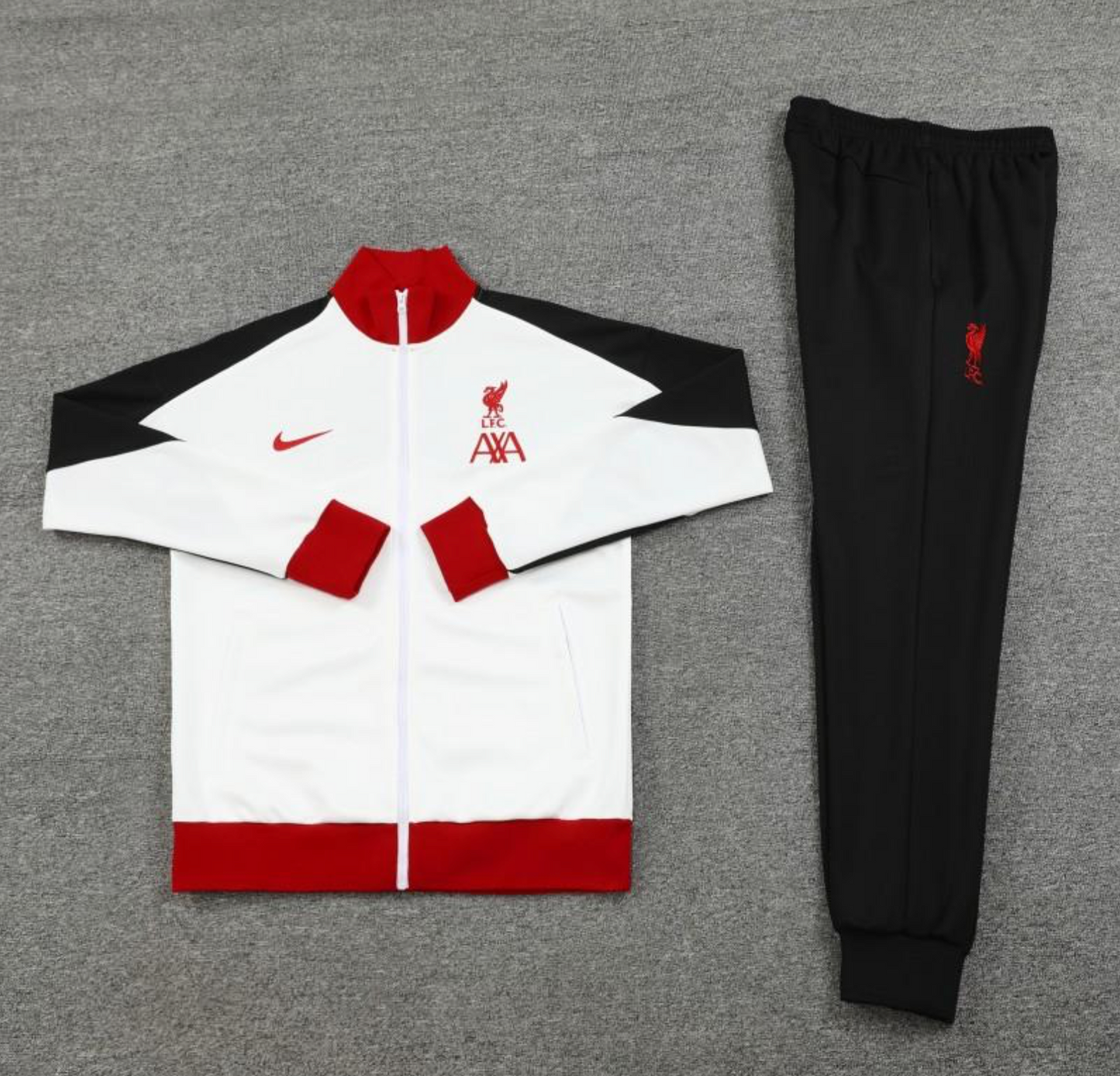 24/25 Liverpool White Full Zipper Jacket + Long Pants