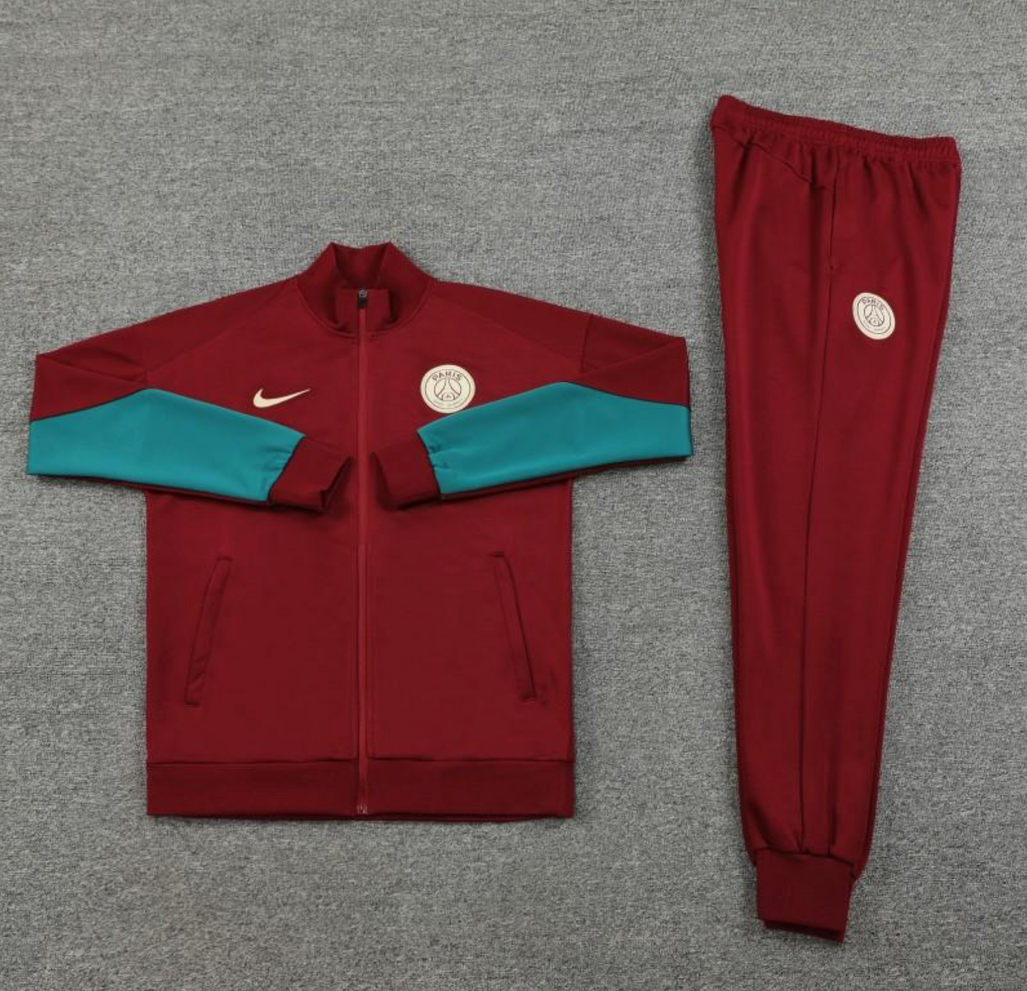 24/25 PSG Wine Full Zipper Jacket + Long Pants