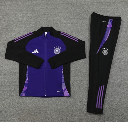 2024 Germany Purple Full Zipper Jacket + Long Pants