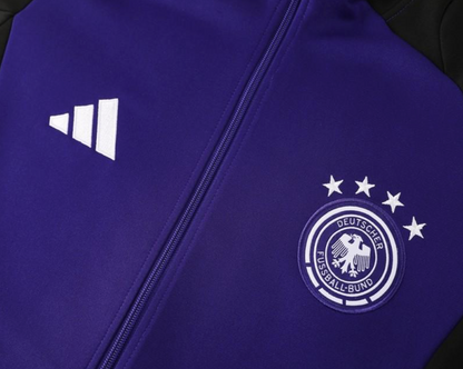 2024 Germany Purple Full Zipper Jacket + Long Pants