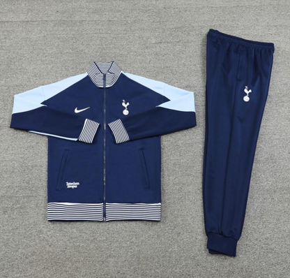 24/25 Tottenham Spur Navy Full Zipper Jacket + Long Pants