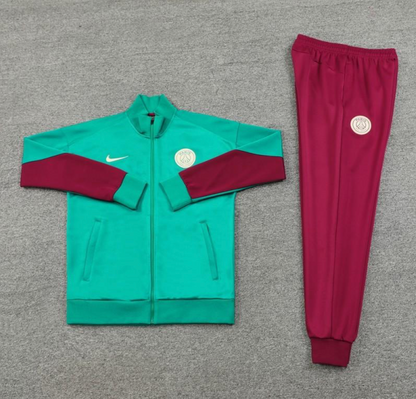 24/25 PSG Green Full Zipper Jacket + Long Pants