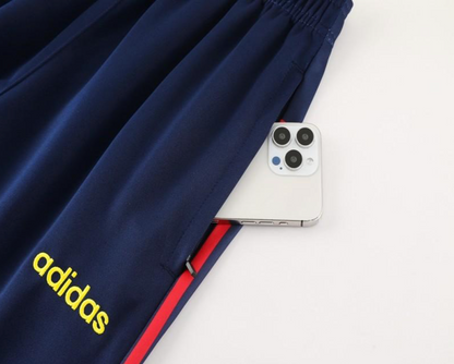 2024 Spain Navy Full Zipper Jacket + Long Pants