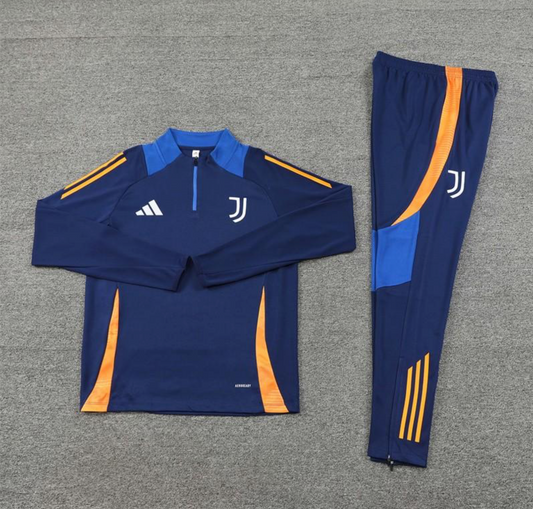 24/25 Juventus Navy Half Zipper Jacket + Long Pants