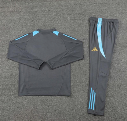 2024 Argentina Grey Half Zipper Jacket + Long Pants