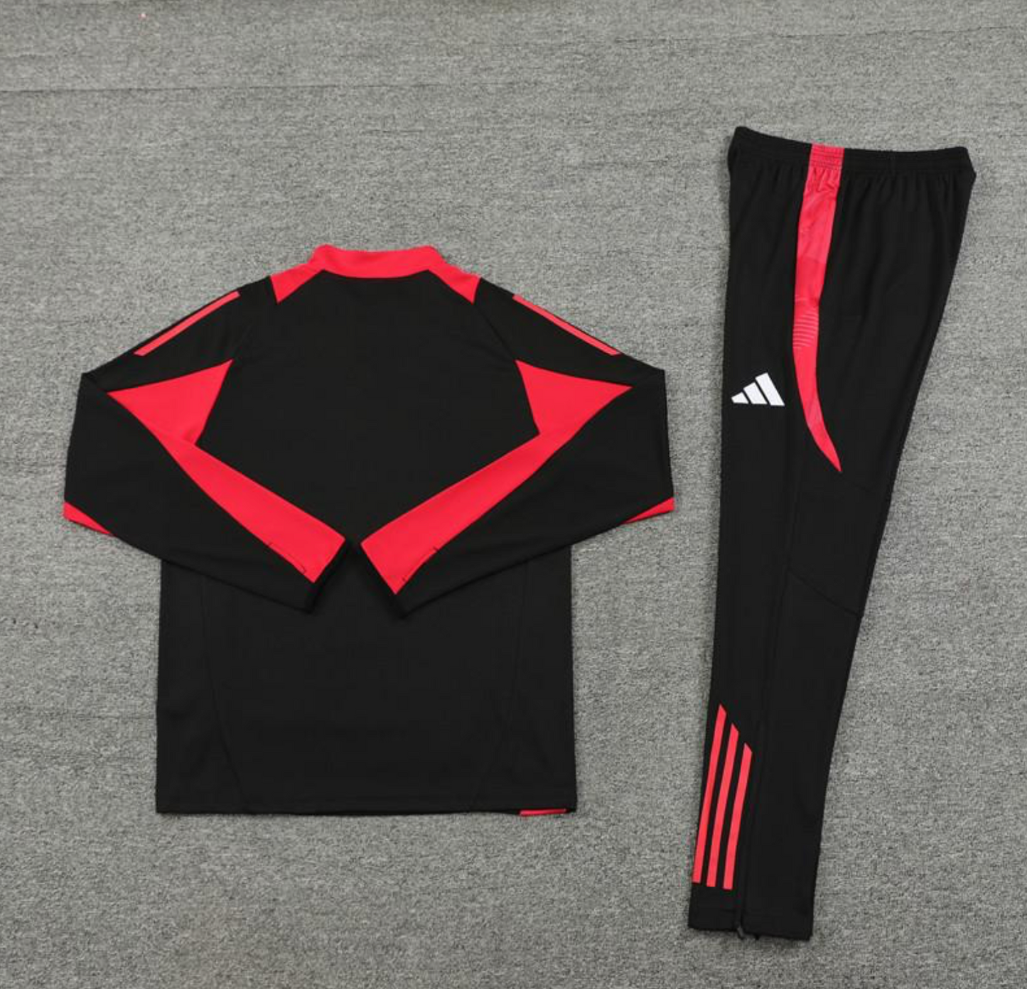 24/25 Bayern Munich Black Half Zipper Jacket + Long Pants