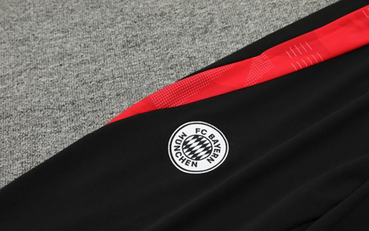 24/25 Bayern Munich Black Half Zipper Jacket + Long Pants