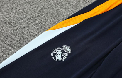 24/25 Real Madrid Navy Half Zipper Jacket + Long Pants