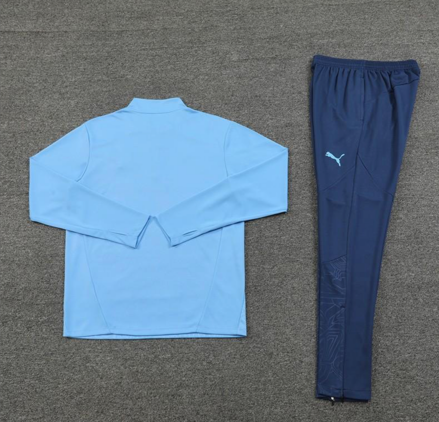 24/25 Manchester City Sky Blue Half Zipper Jacket + Long Pants