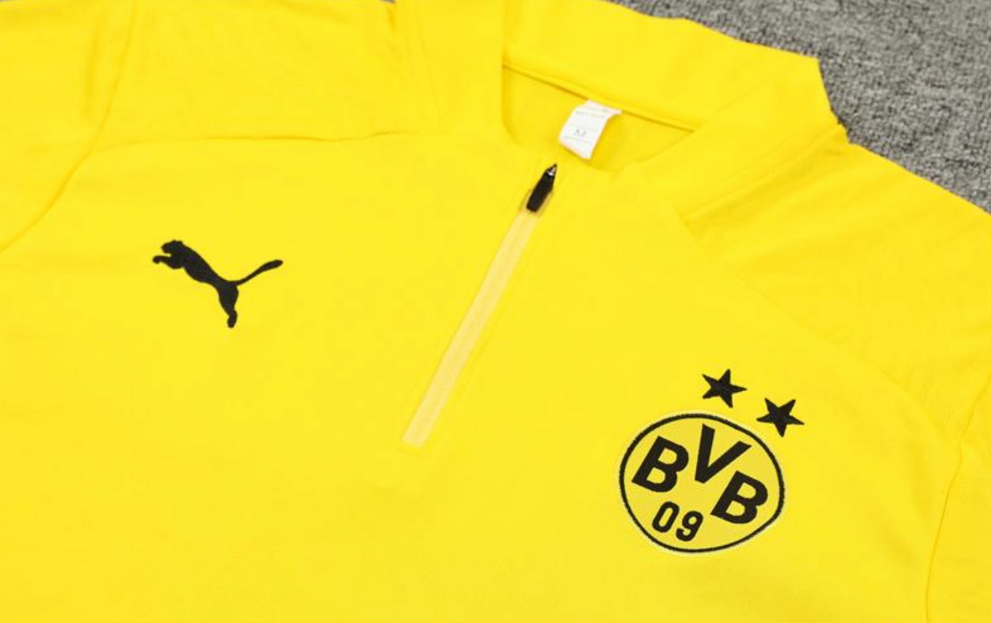 24/25 Borussia Dortmund Yellow Half Zipper Jacket + Long Pants