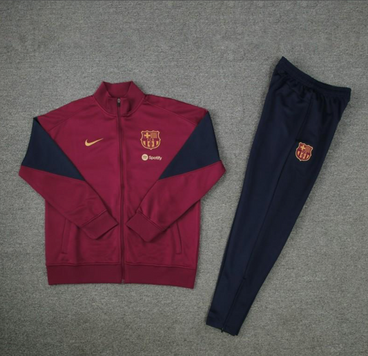 24/25 Barcelona Wine Full Zipper Jacket + Long Pants