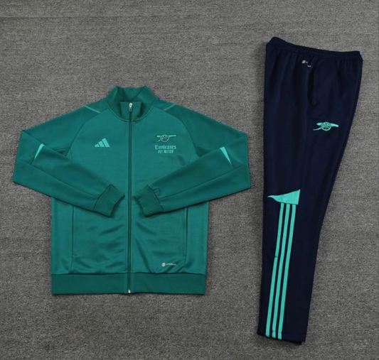 23/24 Arsenal Green Full Zipper Jacket + Pants