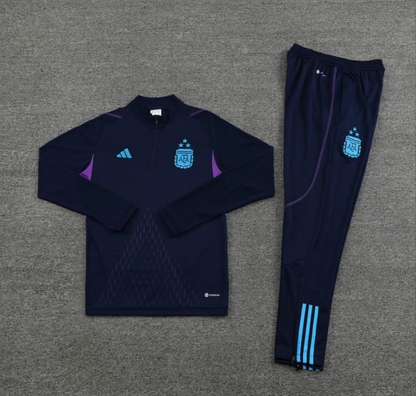 2023 Argentina Navy Half Zipper Jacket + Pants