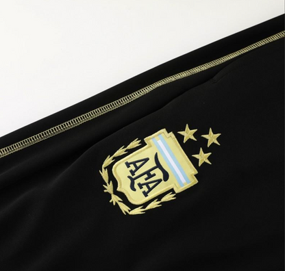 2023 Argentina Black Full Zipper Jacket + Pants