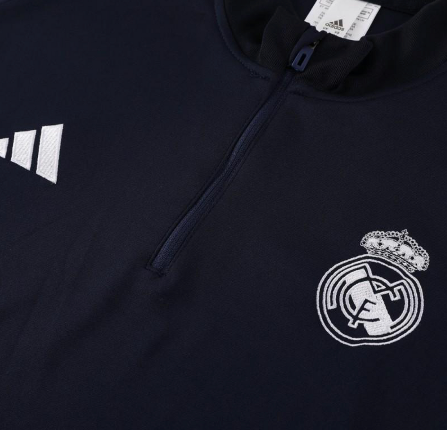 23/24 Real Madrid Navy Half Zipper Jacket + Pants