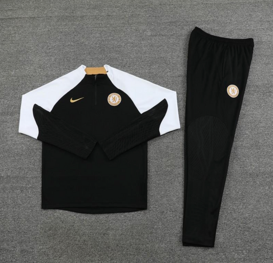 23/24 Chelsea Black Half Zipper Jacket + Pants