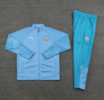 23/24 Manchester City Blue Full Zipper Jacket + Pants