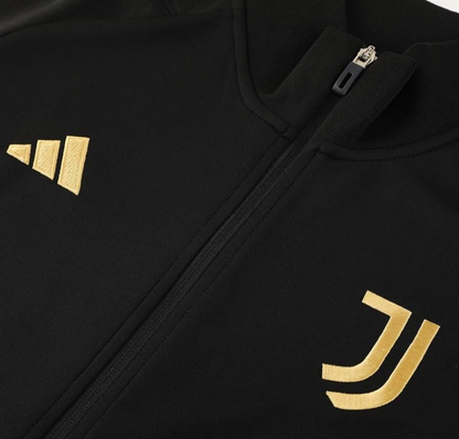 23/24 Juventus Black Full Zipper Jacket + Pants