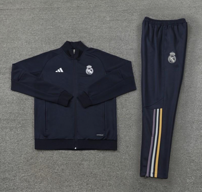 23/24 Real Madrid Navy Full Zipper + Pants