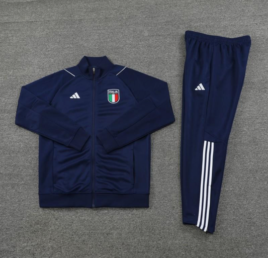 2023 Italy Navy Full Zipper Jacket + Pants