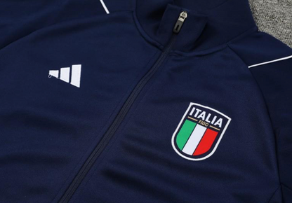 2023 Italy Navy Full Zipper Jacket + Pants