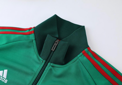 2022 Mexico Green Full Zipper Tracksuit + Pants