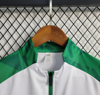 23/24 Palmeiras Green White Full Zipper Training Jacket