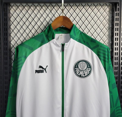 23/24 Palmeiras Green White Full Zipper Training Jacket