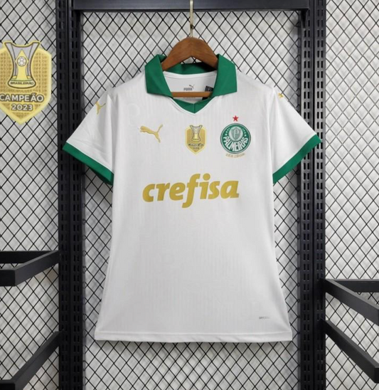 24/25 Women Palmeiras Away White Jersey + All Sponsors