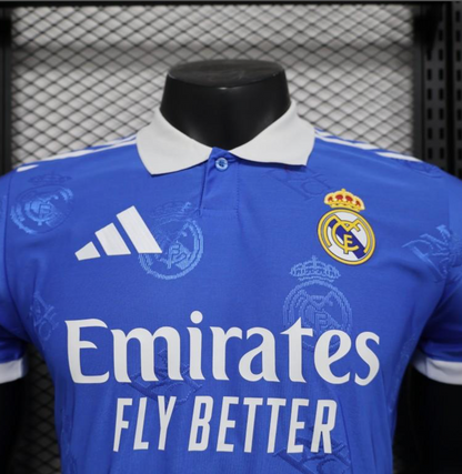 24/25 Real Madrid Blue Pre-Match Jersey