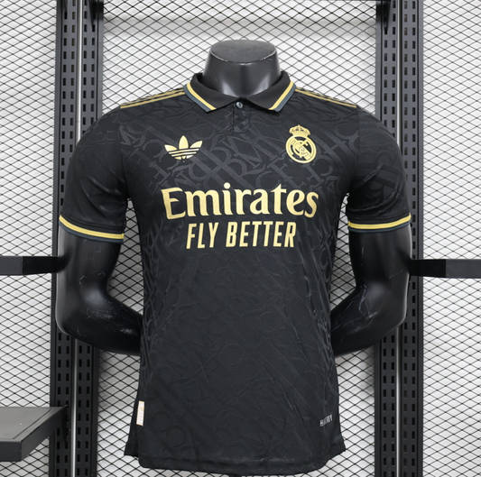 24/25 Real Madrid Black Special Polo Jersey