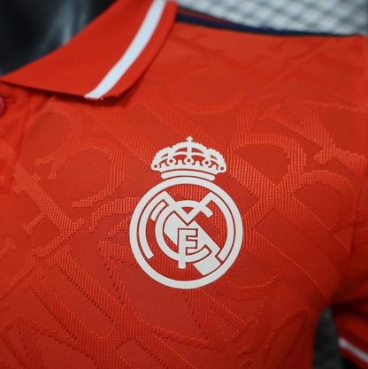 24/25 Real Madrid Red Polo Jersey