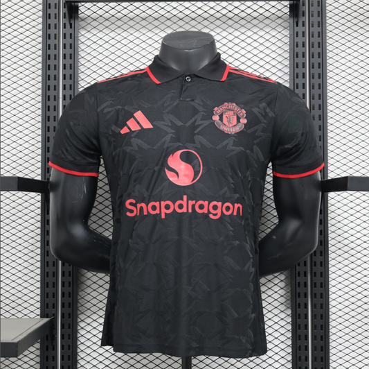 24/25 Manchester United Black Polo Jersey