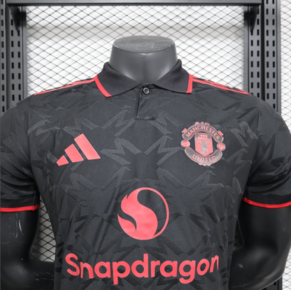 24/25 Manchester United Black Polo Jersey